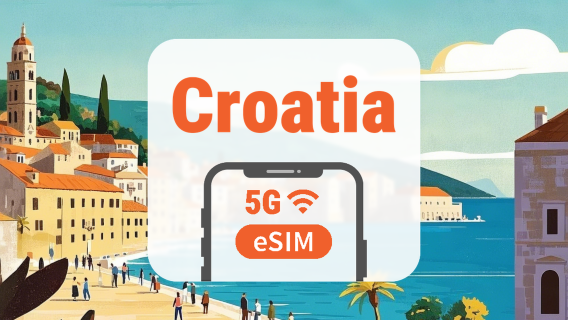 Croatia 5G eSIM | Dual Network • All AI & TikTok | 1–30 Days | QR Code