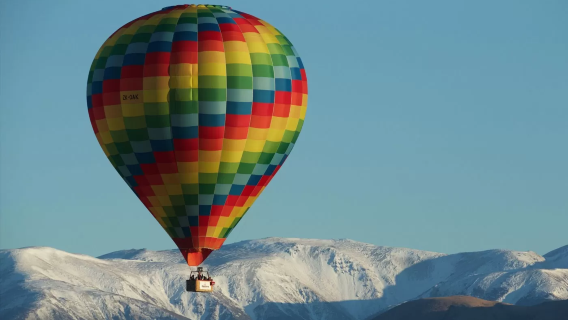 New Zealand Christchurch Ballooning Canterbury sightseeing flight | complimentary soft drinks + light snacks