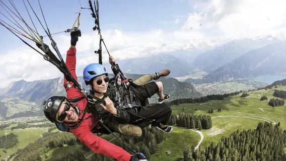 Interlaken Jungfraujoch + Skywings Adventures Pengalaman paralayang Interlaken Pengalaman Terbang paralayang[Pengalaman Terbang paralayang Jungfraujoch Swiss]