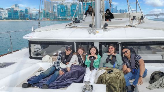 Busan Yacht Tour with Blueline Park Sky Capsule (Gamcheon Culture Village + Haedong Yonggungsa Temple + Cheongsapo Area)