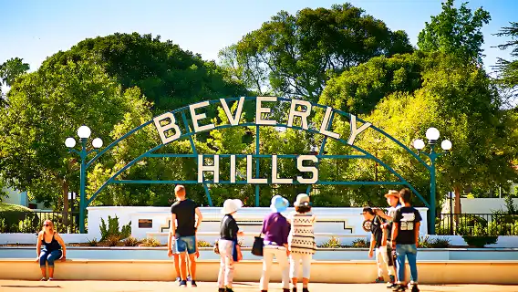 Los Angeles Highlights Tour (3): Hollywood Walk of Fame + Beverly Hills + Greystone Mansion & Gardens: The Doheny Estate + Santa Monica Beach
