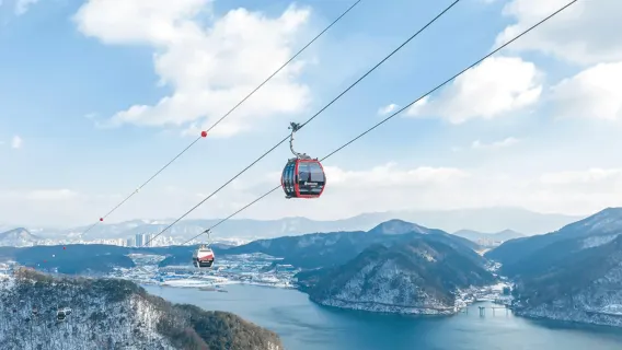 Seoul Suburbs | Private Charter Tour | Nami Island + Rail Bike + Samaksan Mountain Lake Cable Car