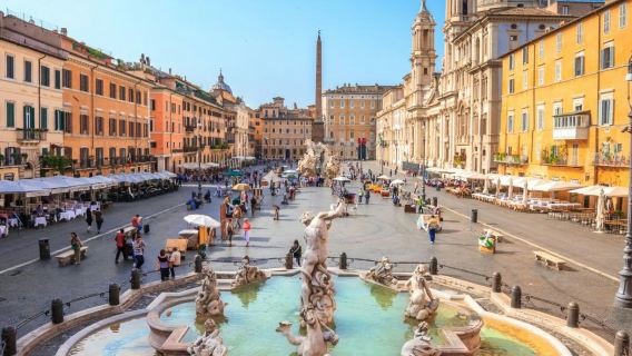 Piazza Navona, Pantheon, Trevi Fountain & Spanish Steps: Guided Walking Tour