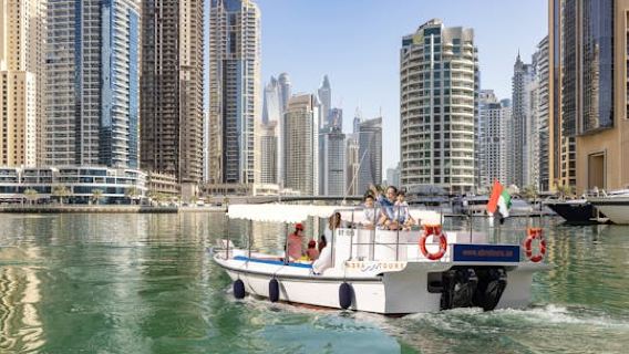 60-minute Modern Abra boat tour of Dubai Marina and Ain Dubai