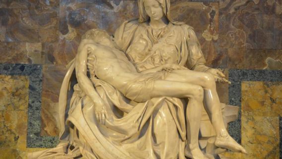 Explore the Vatican Museums and the Sistine Chapel with the exterior of St Peter's Basilica