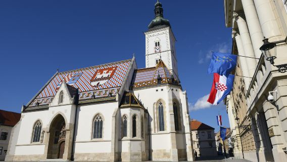 Saint Mark's Church + Museum of Broken Relationships + Ban Jelacic Square + Market Dolac day tour