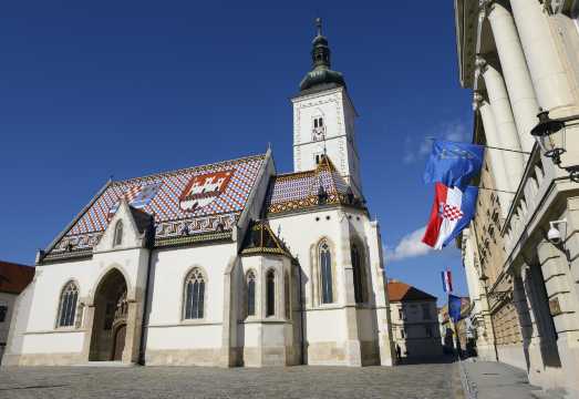 Saint Mark's Church + Museum of Broken Relationships + Ban Jelacic Square + Market Dolac private charter