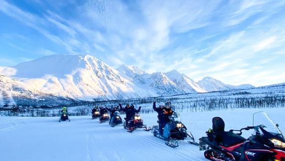 From Tromsø: Lyngen Alps Guided Snowmobile Tour
