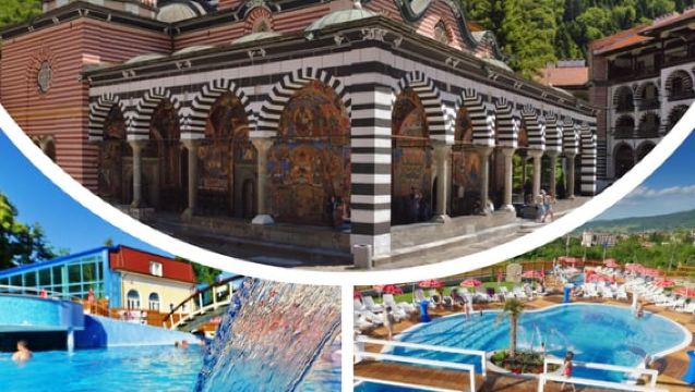 De Sofia : Monastère de Rila, site UNESCO et spa minéral en plein air