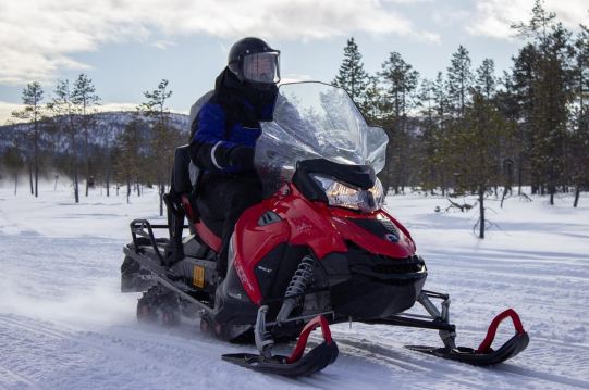 Levi: Easy Snowmobile Tour Perfect for Beginners