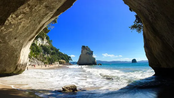 Small group 1-day tour from Auckland to Cathedral Cove, Hot Water Beach, and Coromandel