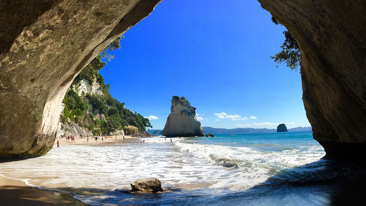 Small group 1-day tour from Auckland to Cathedral Cove, Hot Water Beach, and Coromandel