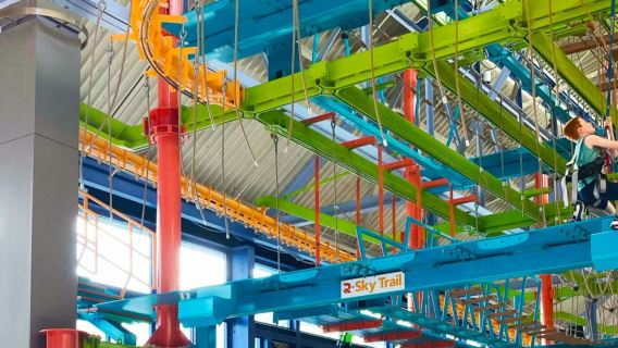 LiggettVille San Antonio: Fast Track + High Ropes Course, Zip Rail & Wall Climb