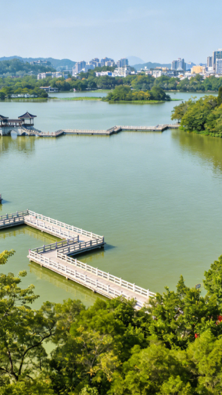 Three Cultural Landmarks of Huizhou: Huizhou West Lake, Dongpo Temple, and Hejiang Attic