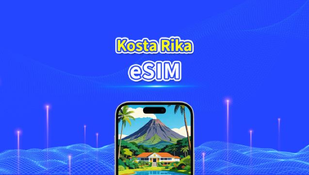 eSIM Kosta Rika | 4G | Paket Data Harian/Total | Penagihan 24 Jam | Kode QR