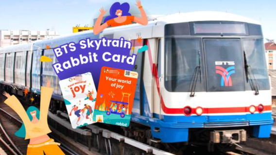 Tayland Bangkok BTS Hava Treni Tavşan Kartı | BTS Skytrain Rabbit Card