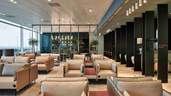 AMS Amsterdam Airport Schiphol VIP lounge transit rest airport dining