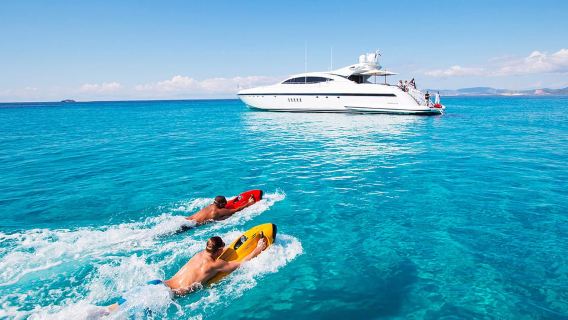 Ibiza: Beach and Cave - Luxury Toys - Boat Tour