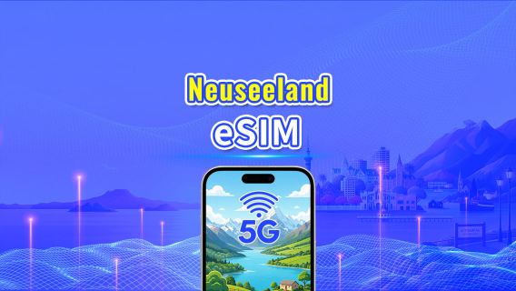 Neuseeland 5G eSIM  | Duales Netz | Tägliches/Gesamt-Datenpaket | 1–30 Tage | 24-Stunden-Abrechnung | QR-Code