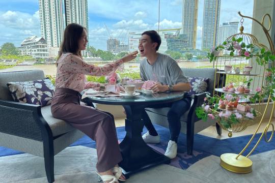 曼谷香格里拉酒店鳥籠下午茶