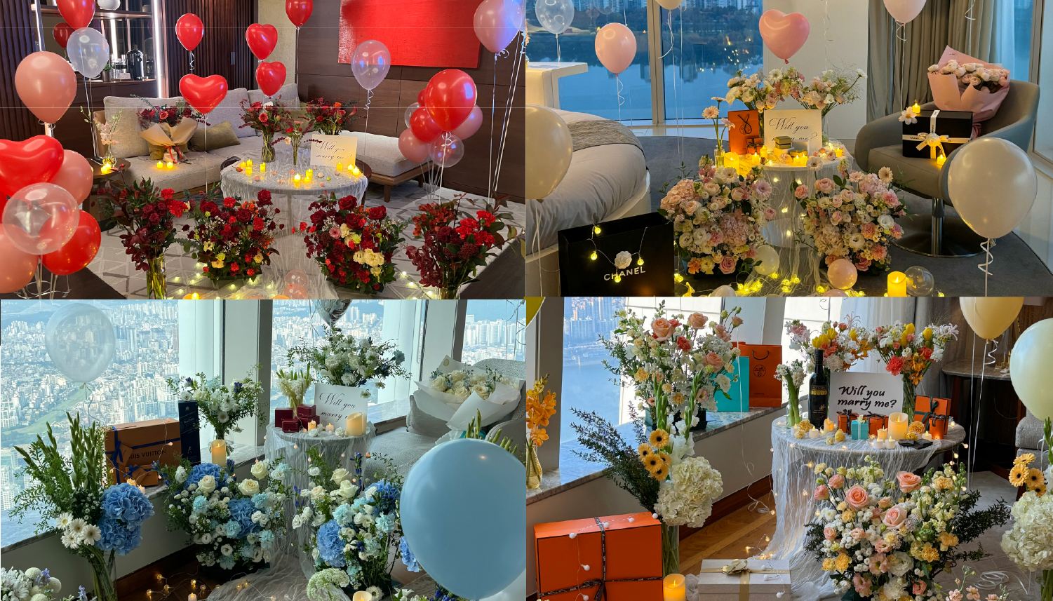 韓劇風格浪漫求婚佈置
