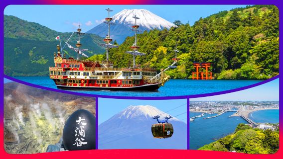 Hakone, Kamakura, and Enoshima one-day tour: Lake Ashi Pirate Ship, Owakudani cable car, and Enoshima Food and Beverages