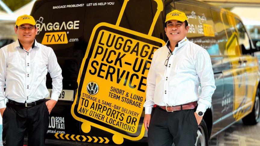 Dubai luggage pickup, storage, and delivery services