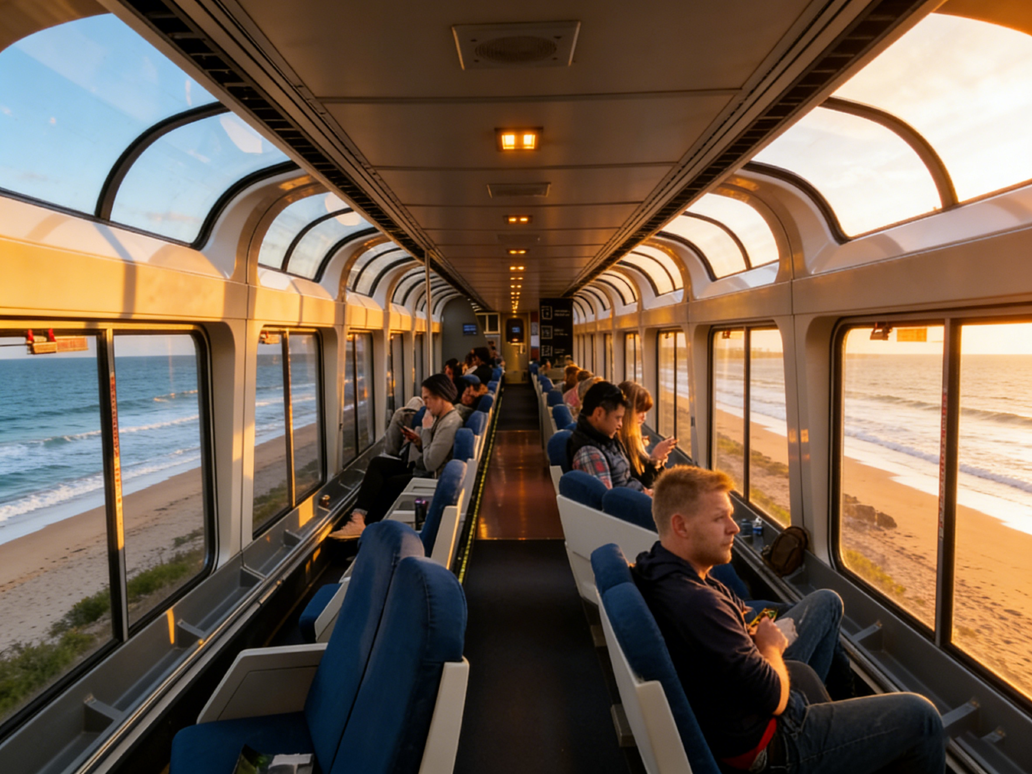 รถไฟท่องเที่ยว "Coast Starlight" + ทัวร์ 1 วัน ซานตาบาร์บาร่า | ออกจากลอสแอนเจลิส ไปกลับ รับแม้กระทั่งผู้โดยสารคนเดียว