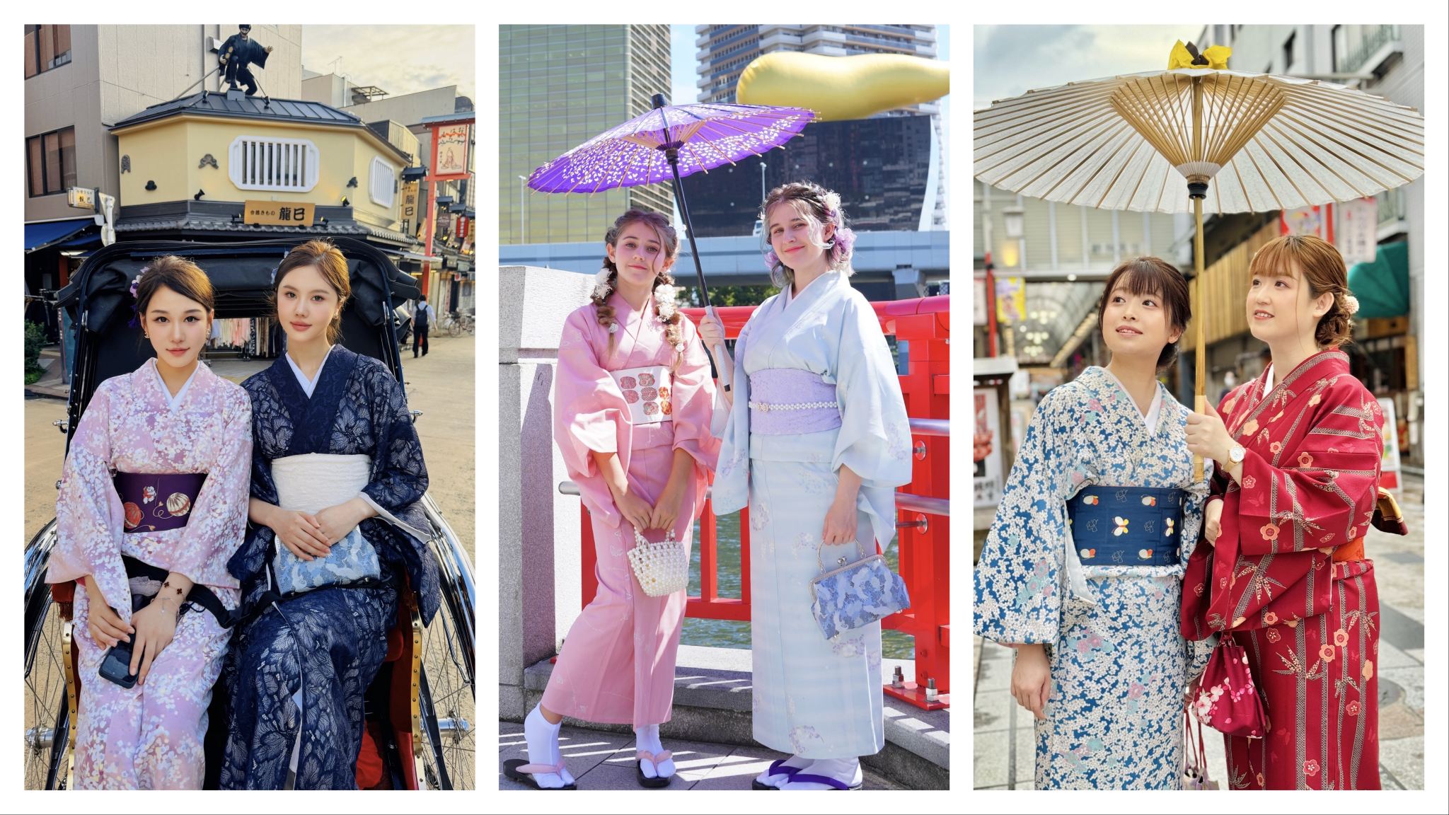 Tokyo Asakusa | Kimono Rental | Kimono Experience Until 10 PM | Professional Makeup Shop | OSHARE KIMONO