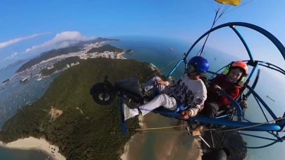 陽江航美廣東海陵島保利飛行樂園動力傘飛行體驗【海陵島滑翔傘 動力傘+睇美麗海景+專業教練】