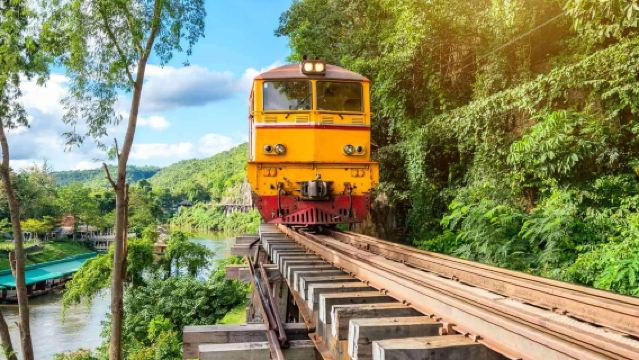 Private Kanchanaburi Death Railway Train Ride & Elephant Care from Bangkok