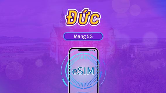Đức | 4G/5G eSIM | Gói trọn gói | Tính phí mỗi 24 giờ | 7–30 ngày | Mã QR