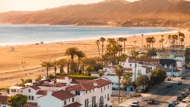 Excursión de un día a la Playa de Santa Mónica en Los Ángeles + Beverly Hills + Paseo de la fama de Hollywood + Sunset Boulevard