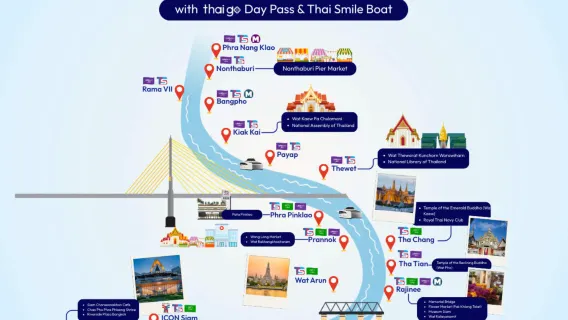 Quick Escape: Thai go day pass | Optional 1/2/3-day unlimited pass for Bangkok public buses and boats operated by Thai smile group