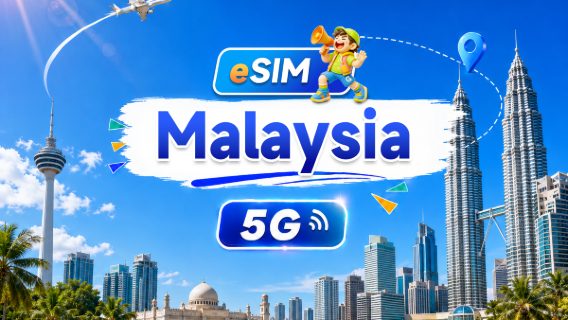 Malaysia 5G eSIM | Daily/Total Package | 500MB/day-Total 30GB | 1-30 days | 24-Hour Billing | QR code