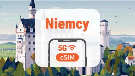 Niemcy 5G eSIM | Podwójna sieć • Wszystkie AI & TikTok | 1–30 dni | Kod QR