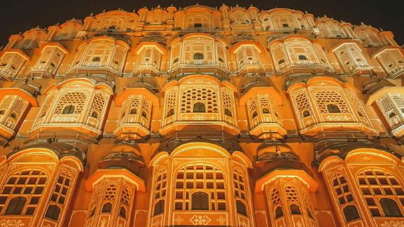 Exploring Landmarks in Jaipur Night Open Jeep Safari