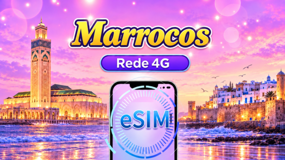 Marrocos 4G eSIM | Suporta ChatGPT | Pacote diário / Pacote de dados | Cobrança de 24 horas | 1-30 dias | Código QR