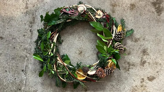 Sunday 7th December - Christmas Wreath Making: Fresh & Foraged @ Nottingham City Centre