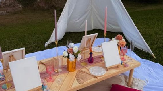 Experiencia de lujo al aire libre: pinta y bebe, cerca de Miami