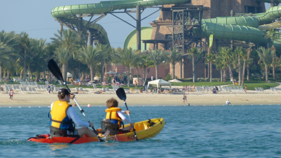 두바이 마리나 요트 클럽 + 팜 주메이라 카약 0.5시간 [두바이 카약 체험]