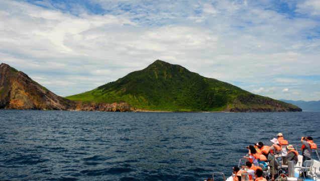 Walvissen spotten rond Guishan-eiland