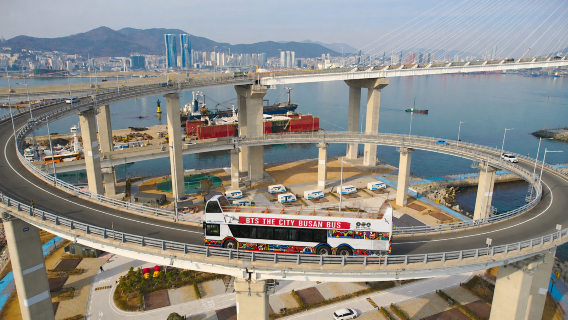 BTS THE CITY ARIRANG | Xe buýt ngắm cảnh hop-on hop-off thành phố Busan