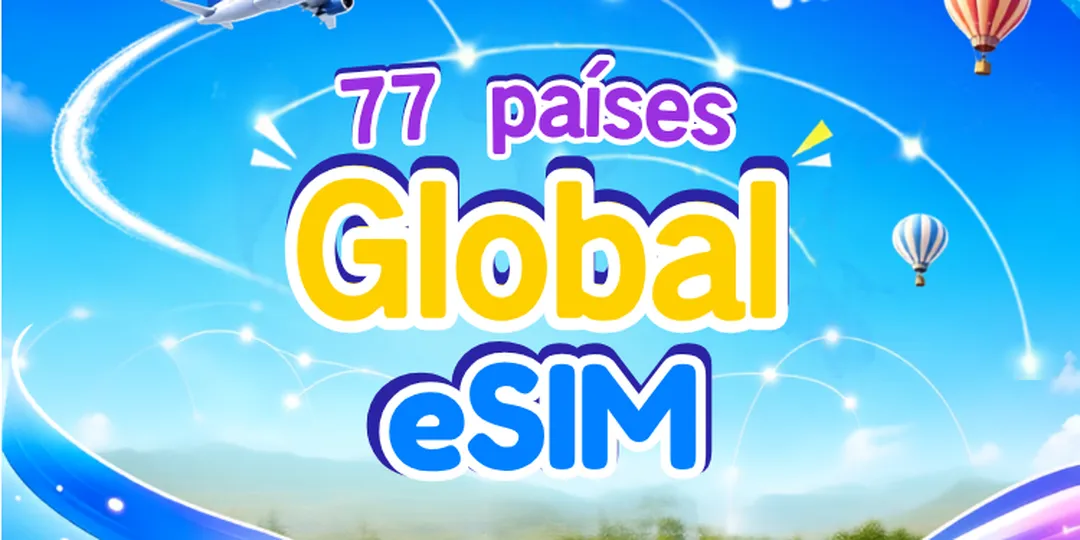 eSIM global 77 países