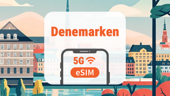 Denemarken 5G eSIM | Dubbel Netwerk • AI & TikTok | 1–30 Dagen | QR-code
