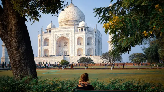 Esplora il Taj Mahal e il Forte di Agra con un'escursione in giornata da Delhi