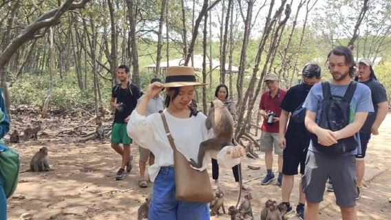 Ho-Chi-Minh-Stadt, Vietnam : Tagesausflug zur Affeninsel mit Mittagessen und Speedboot