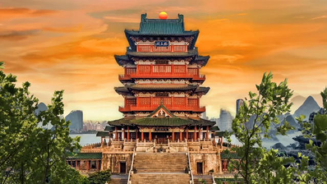 Menara Bangau Kuning + Muzium Wilayah Hubei + Kawasan Pemandangan Pelancongan Ekologi Tasik Timur + Universiti Wuhan + Jambatan Sungai Yangtze