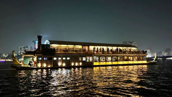Croisière nocturne sur le Nil en Égypte avec spectacle de danse du ventre et danse soufie|Buffet dîner|Transfert hôtelier
