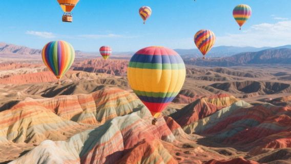 張掖七彩丹霞旅遊景區半日遊【商務接送/獨立座椅/賞自然奇觀】